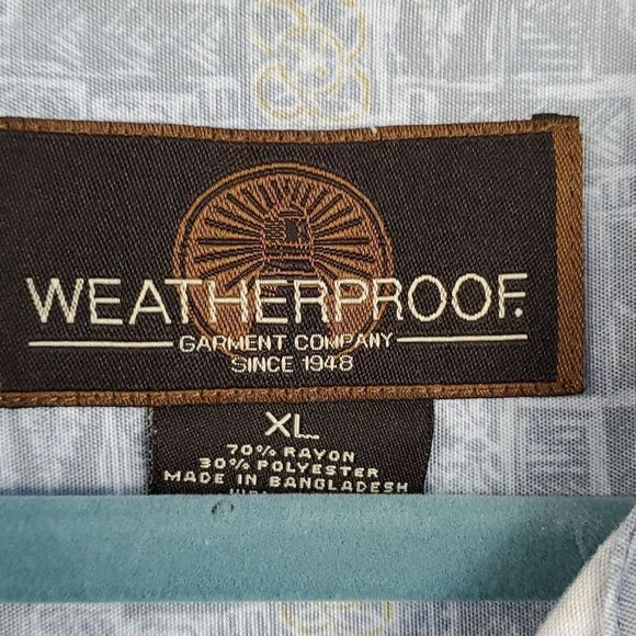 Mens, fabulous short sleeves shirt by Weatherproof. Blue design‎ size XL.… - Picture 2 of 11